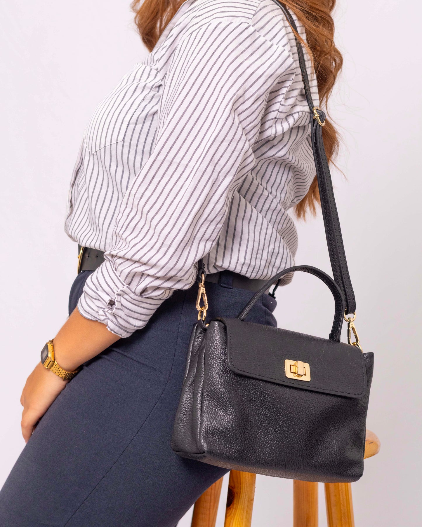 Nassima – Cuir grainé italien