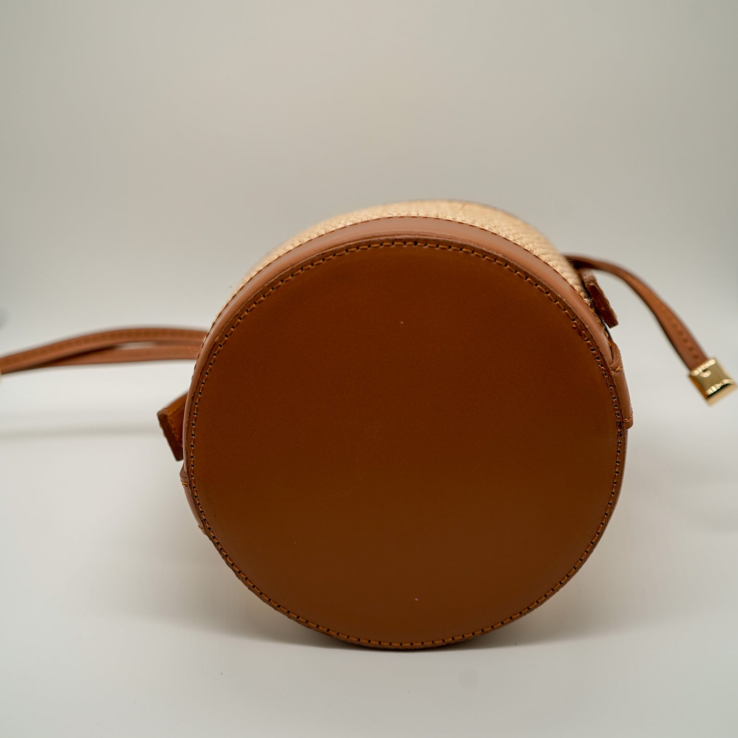 Chloé M – Raphia & cuir camel
