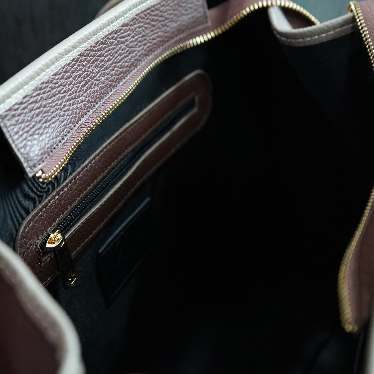 Lynda L – Cuir moka & taupe
