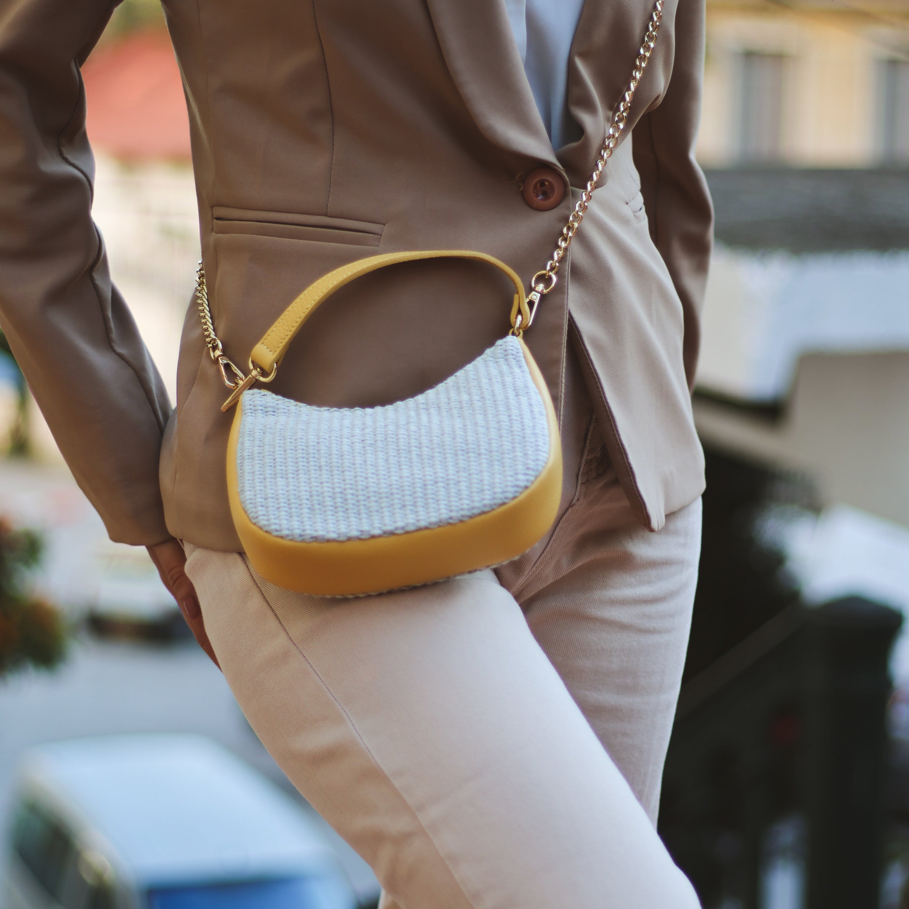 Raphia & cuir