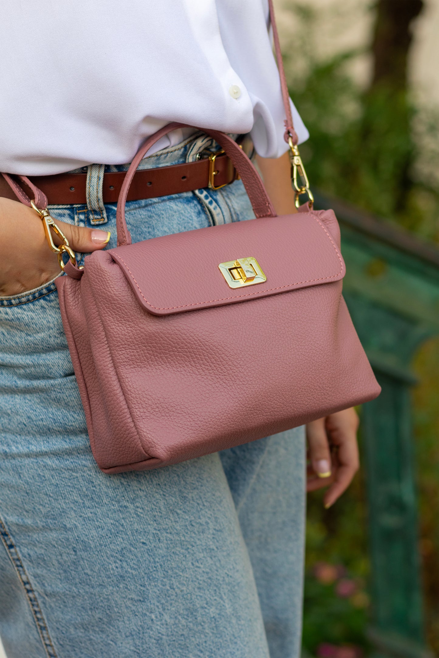 Nassima – Cuir grainé italien