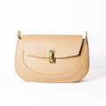 Sac Nesrine en cuir grainé cappuccino – édition limitée 10ème