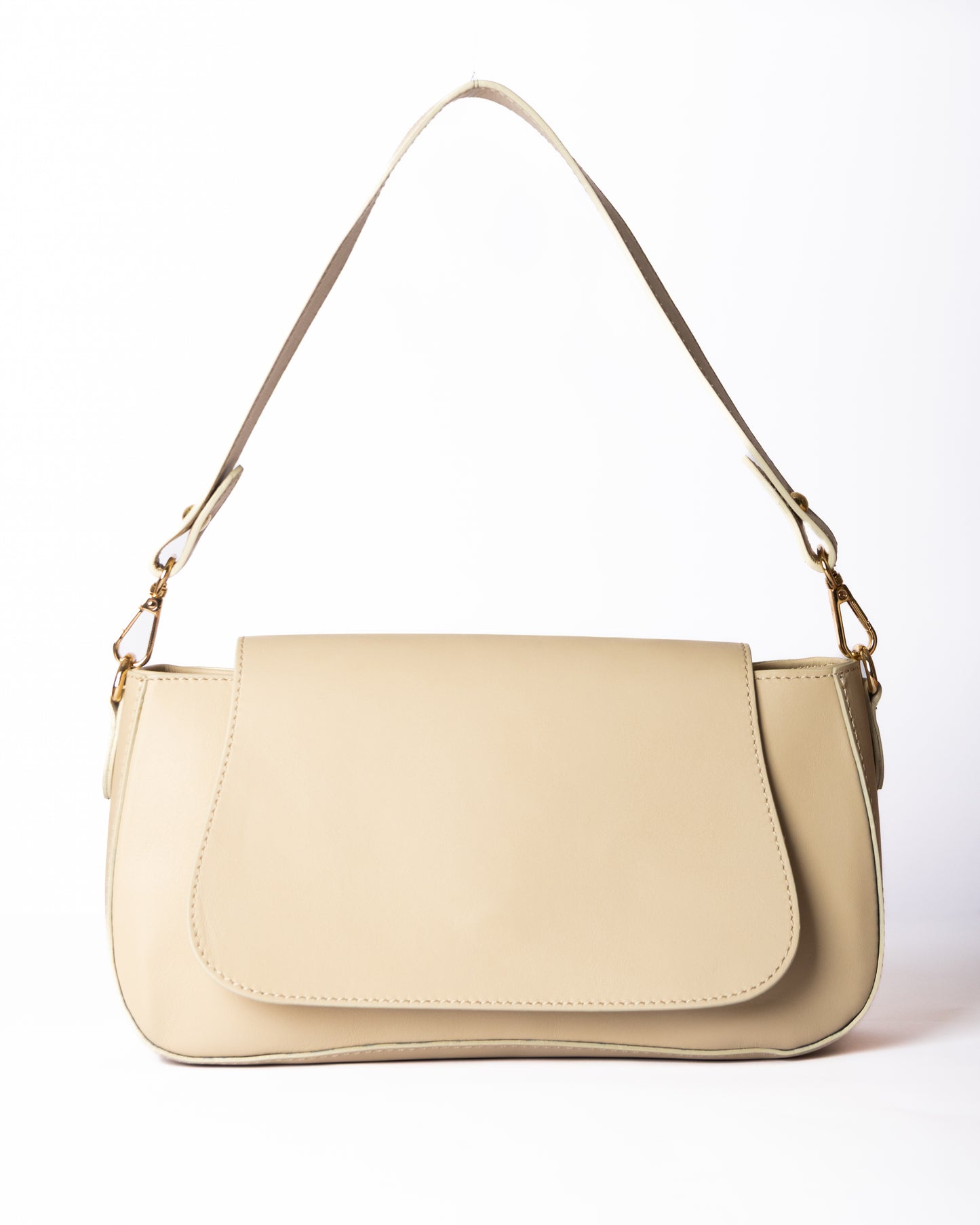 Neyla – Cuir Beige Lisse | Édition Limitée