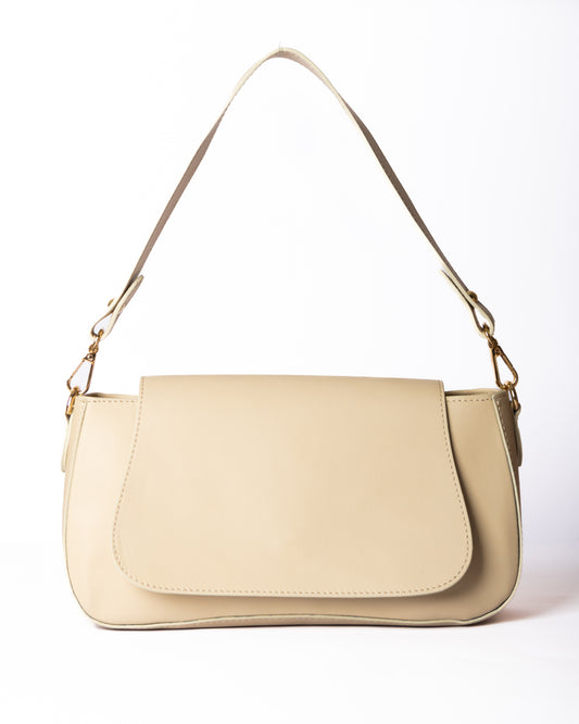 Neyla – Cuir Beige Lisse | Édition Limitée