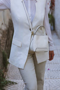 Sac Camille M – Cuir Crème | Édition Limitée