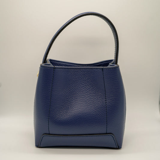 Sac Camille M – Cuir Bleu Denim | Édition Limitée