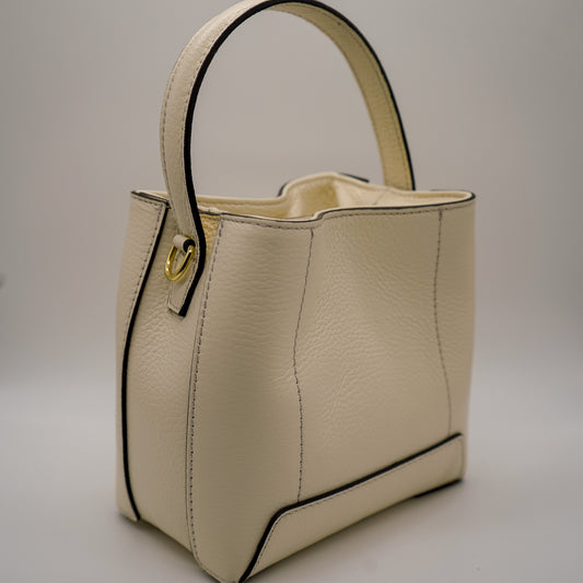 Sac Camille M – Cuir Crème | Édition Limitée