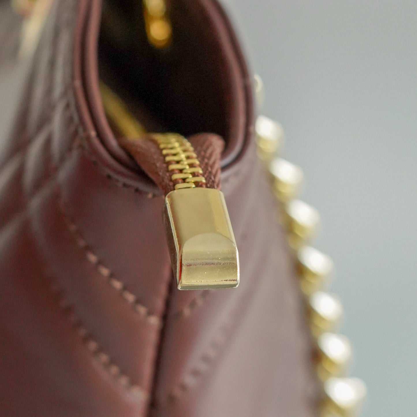 Sac Léa L – Cuir Marron Matelassé | Grand sac à main – Édition Limitée