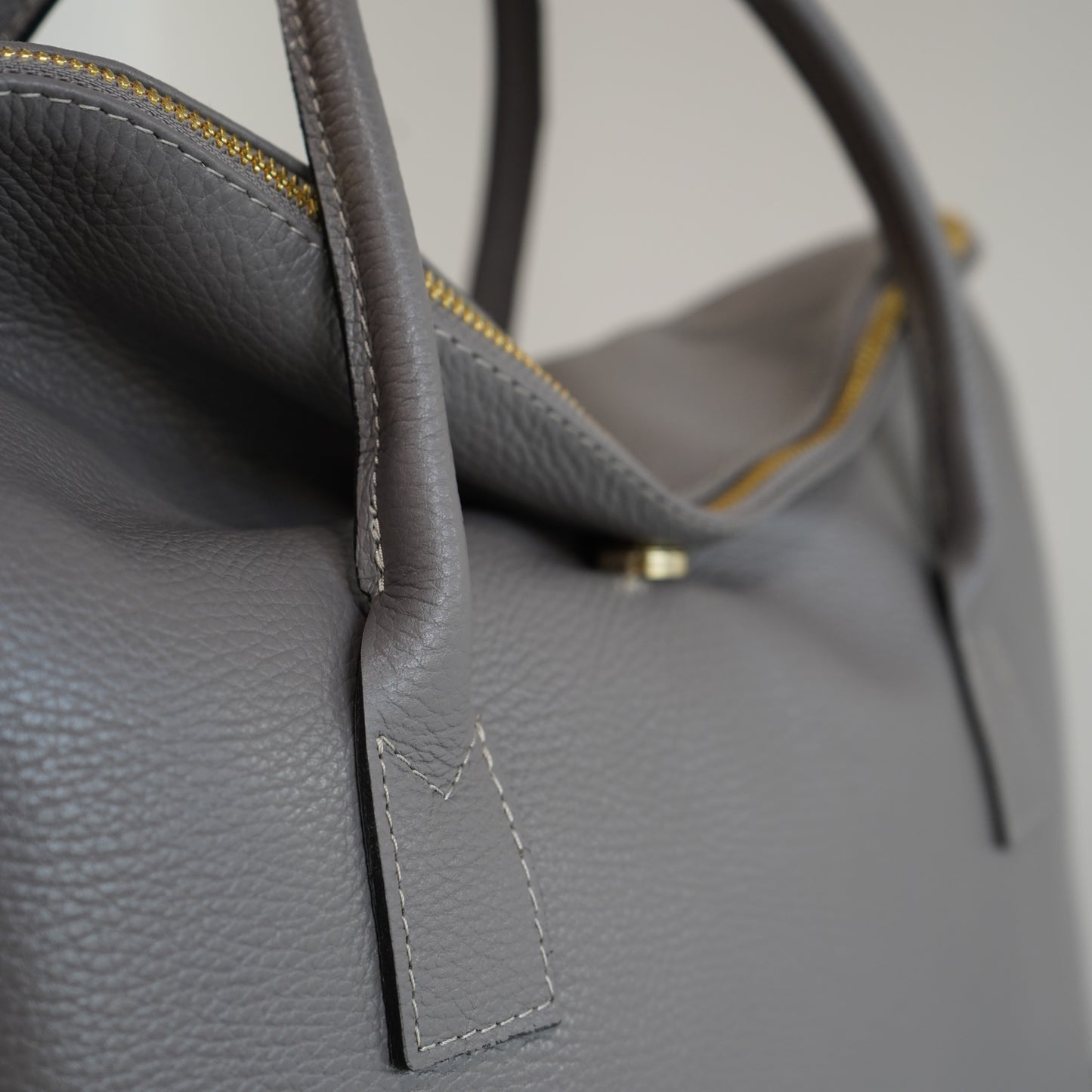 Sac Cabas Laure XL – Cuir Gris Fumé | Édition Limitée